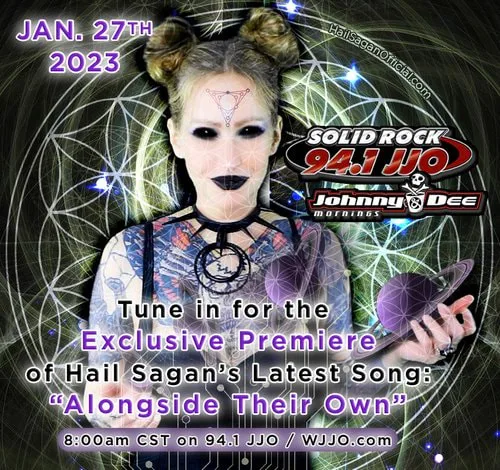 Solid Rock 94.1 JJO 
Johnny & Dee Mornings. Listen to the new Hail Sagan single “Alongside Their Own” on your morning drive, January 27th at 8:00am CST